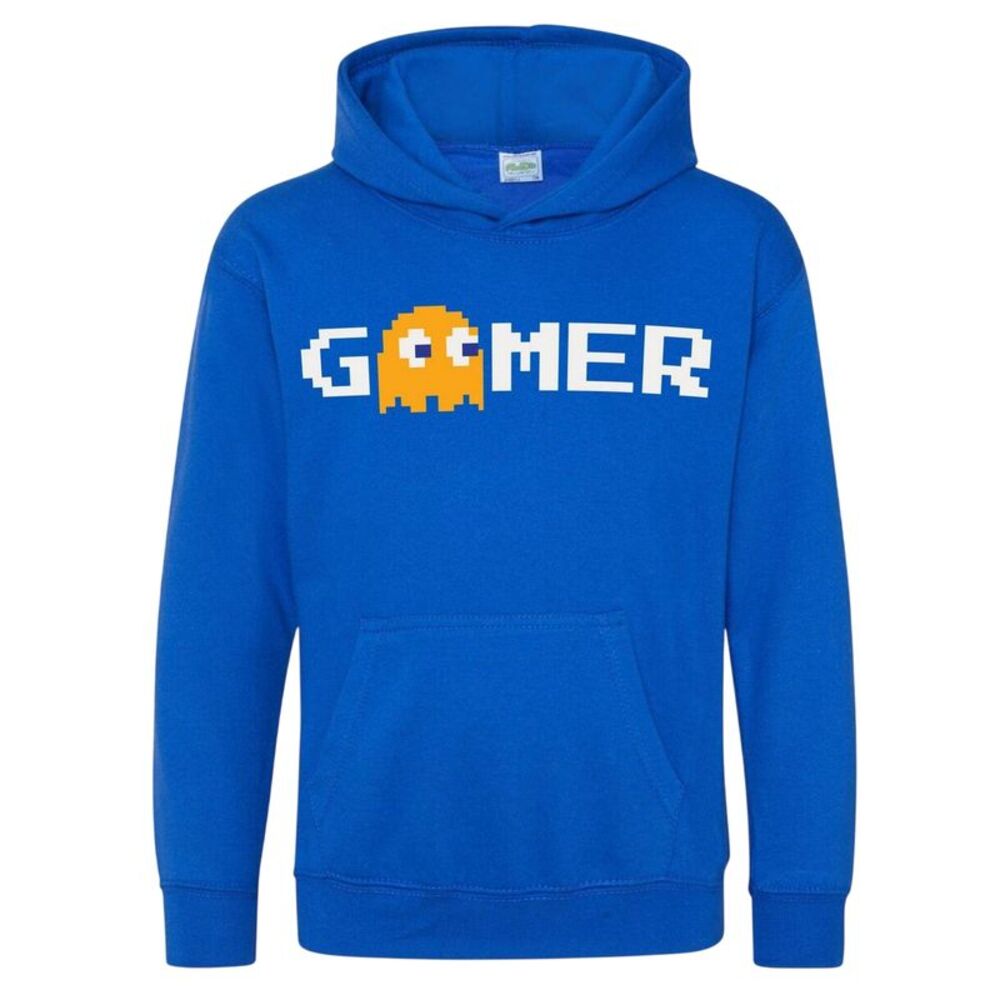 Awdis Childrens/Kids Gamer Pac-Man Hoodie / Blue